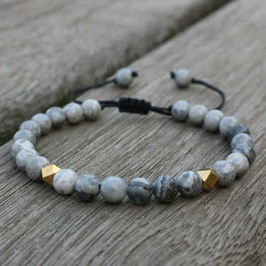 Men's 6mm Natural Stone ENERGY Bracelets-12 Different Stone choices.